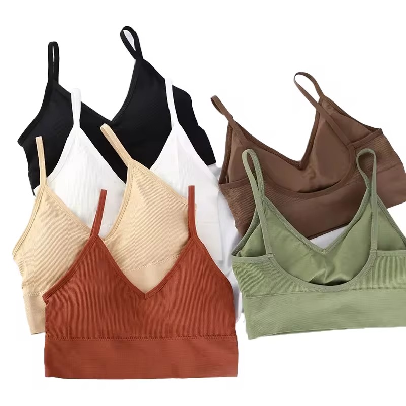 BH Push Up tanpa kelim wanita, - Bralette Triangle Set ulasan dan harga