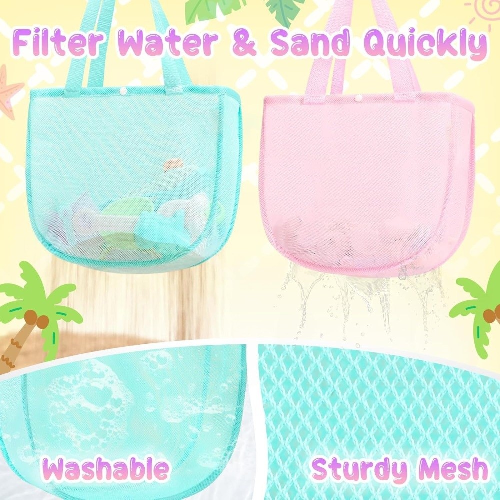 Tas Jaring Warna Solid Ringan  - Tote Bag Beach ulasan dan harga