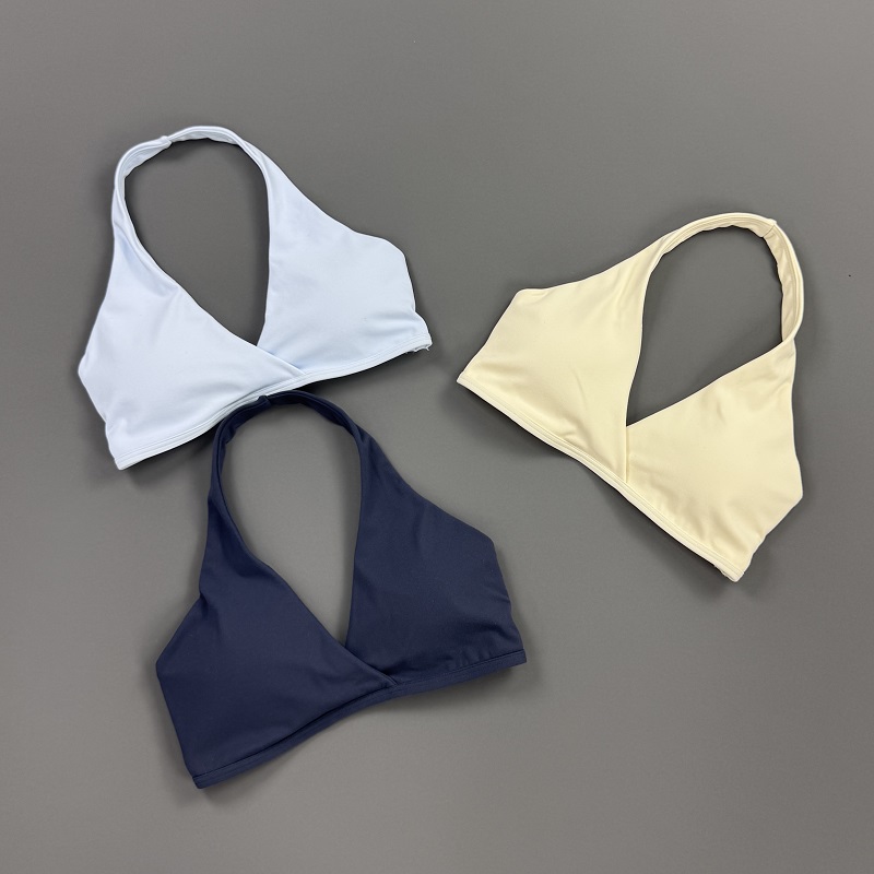 Atasan Gym Wanita Halter Neck  - Crop Top Crochet ulasan dan harga