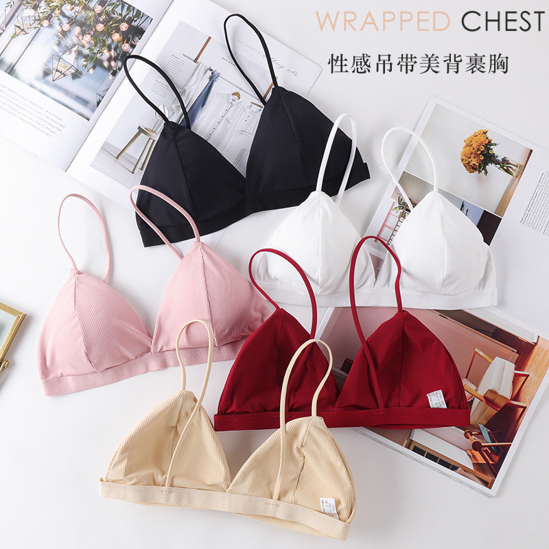 Pakaian dalam Lingerie seksi 3 - Bralette Triangle Set ulasan dan harga